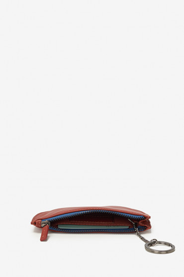 Apus women's terracota leather coin purse