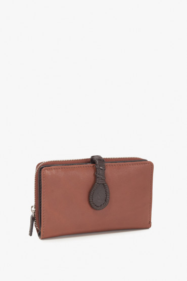Ochropus women's cognac leather medium wallet