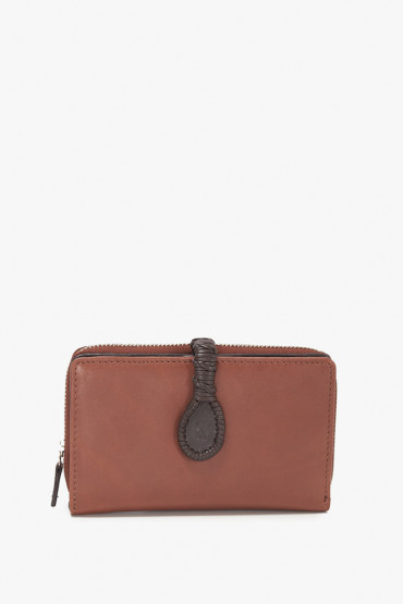 Ochropus women's cognac leather medium wallet