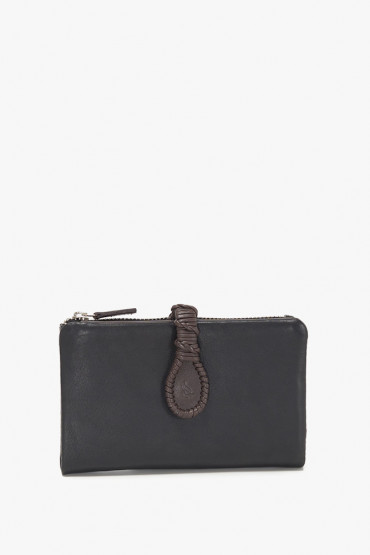 Ochropus women's black leather medium wallet