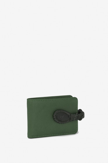 Ochropus women's green leather card holder