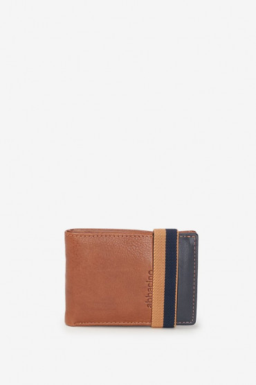 Corax men’s cognac leather small wallet