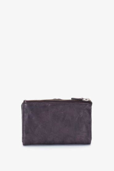 Raga women's brown leather medium wallet