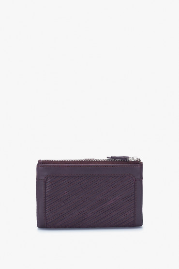 Parama women's lillac leather medium wallet