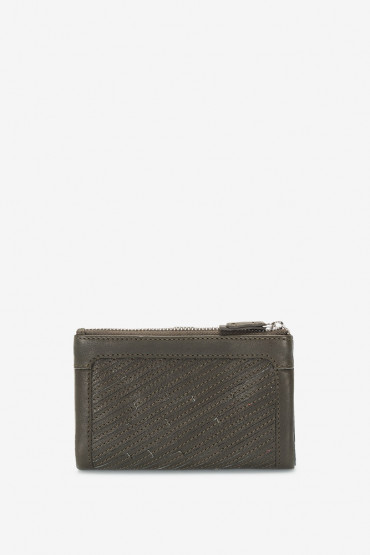 Parama women's green leather medium wallet