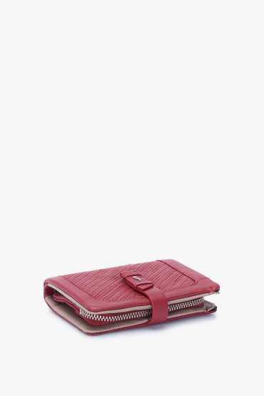 Parama women's red leather small wallet