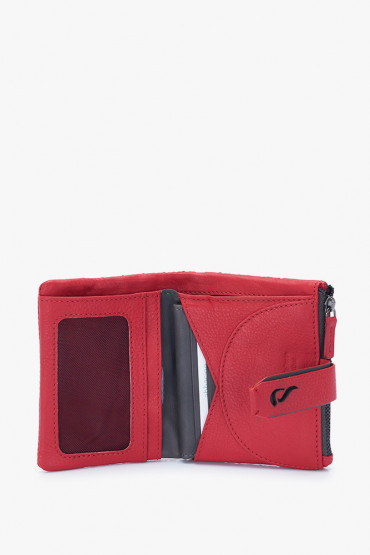 Iyengar women's red padded small wallet