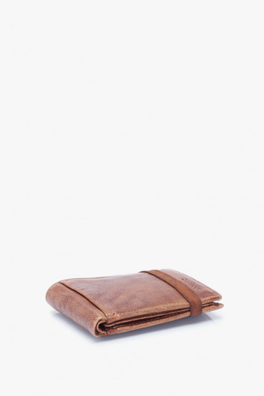 Eka men’s cognac leather wallet