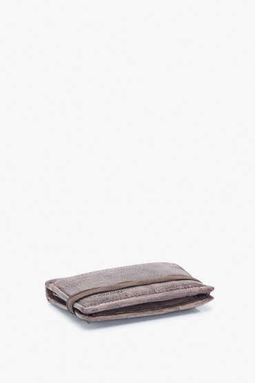 Eka men’s taupe leather wallet