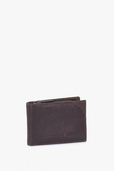 Karuna men’s brown leather small wallet