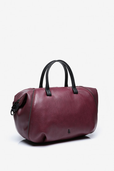 Maharishi women's burgundy bowling bag
