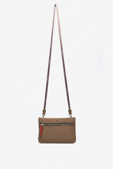 Manonasa women’s 2 in 1 brown nylon shopper bag
