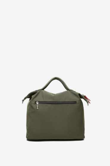 Manonasa women’s 2 in 1 green nylon shopper bag