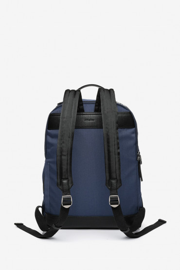 Blue backpack in recycled materials