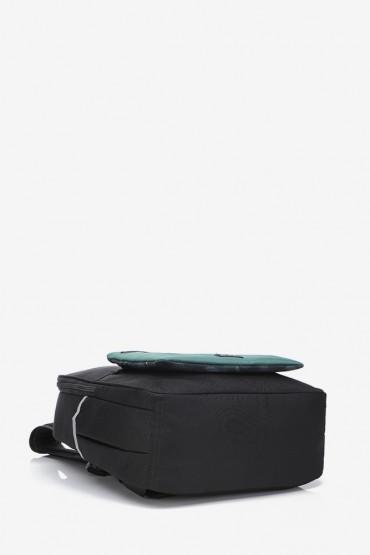 Pack: black school bag + camouflage pencil case