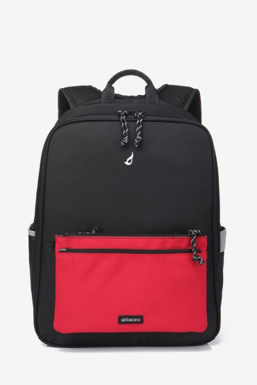 Pack: black school bag + rock pencil case