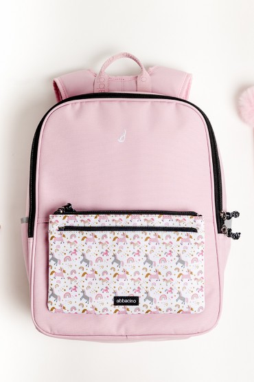 Pack: pink school bag + romantic pencil case