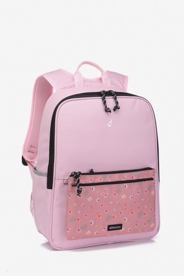 Pack: pink school bag + floral pencil case
