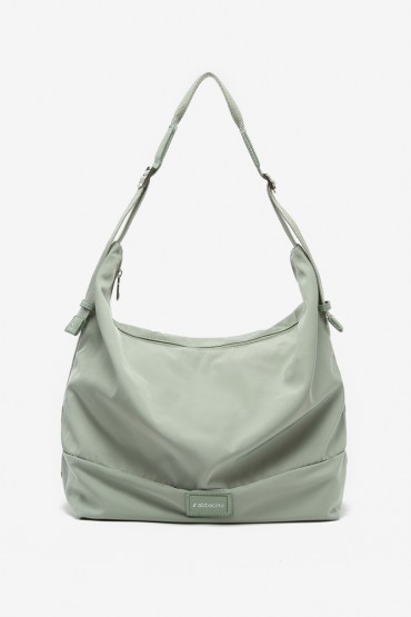 Women's long handle hobo bag in green