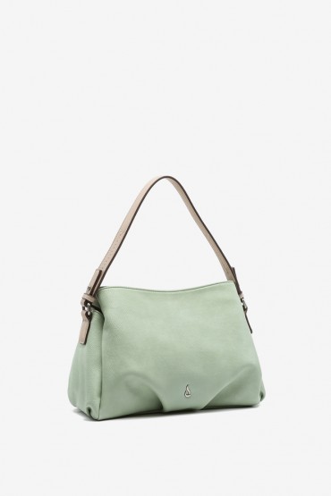 Women's green hobo bag