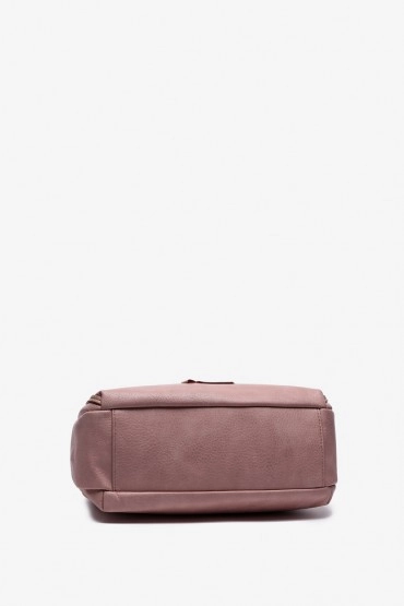 Women's two-tone crossbody bag in pink