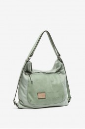 Bolso-mochila de mujer en verde