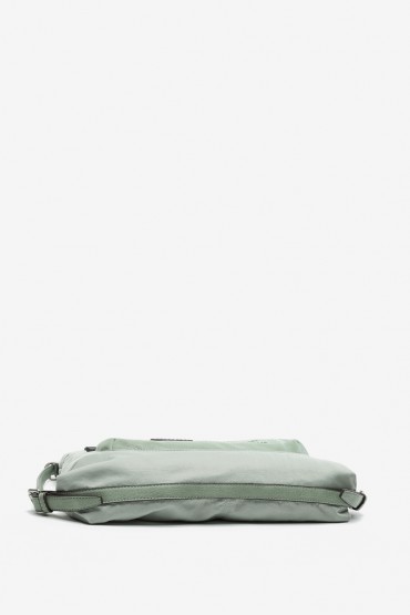 Women's green bag-backpack bag