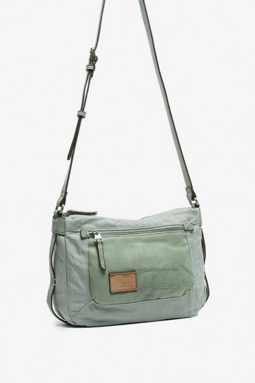 Women's green bag-backpack