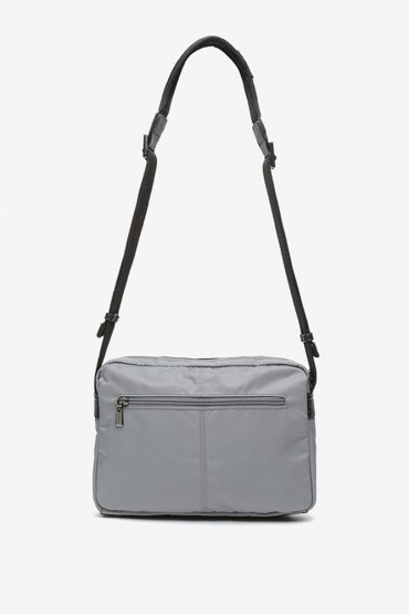 Men's crossbody back in grey recycled materials