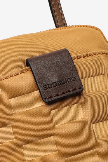 Women's amber padded nylon mini phone bag