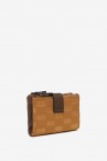 Women\'s small amber padded nylon wallet