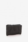 Women\'s medium black leather wallet