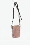 Women\'s camel leather mini phone bag