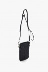 Women\'s brown leather mini phone bag