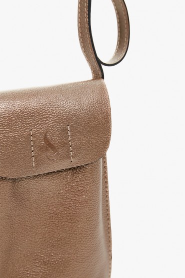 Women's bronze mobile phone bag