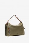 Women\'s green hobo bag with tassel