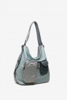 Women\'s nylon blue backpack-bag