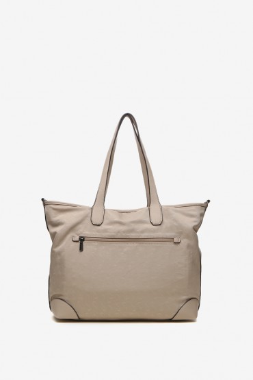 Women's nylon kamel shopper bag