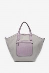 Women\'s reversible shopper bag in grey