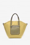 Women\'s reversible shopper bag in ywllow