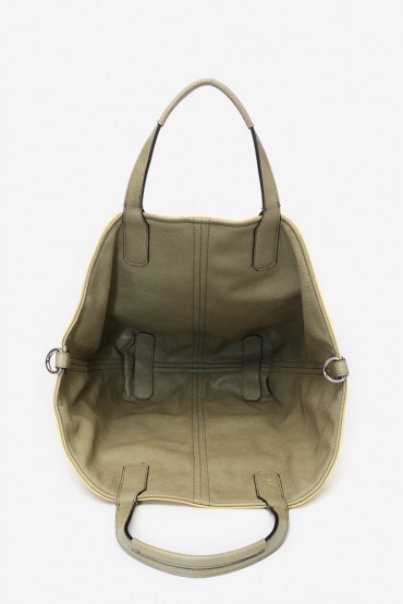 Women's reversible shopper bag in ywllow