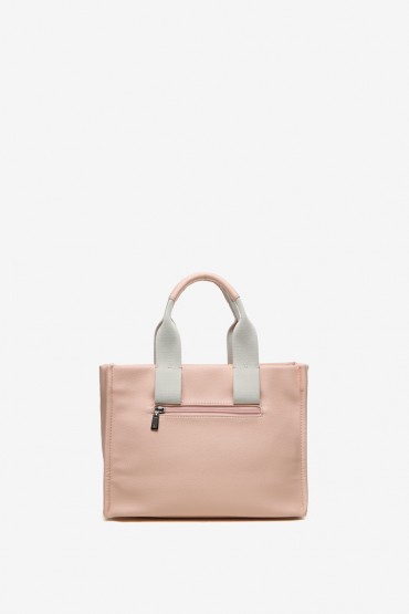Women's pink shopper bag
