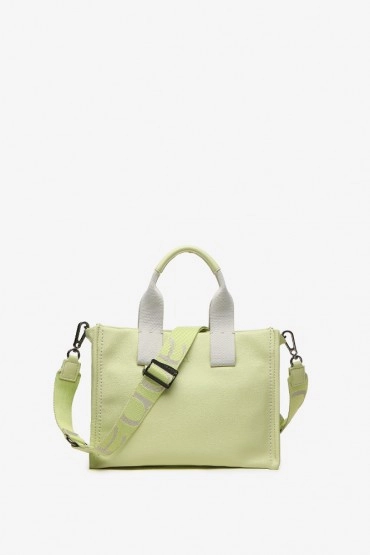 Women's green shopper bag