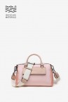 Women\'s crossbody bag in pink recycled fabrics