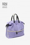 Women\'s shopper bag in lavender recycled fabrics