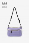 Women\'s crossbody bag in lavender recycled fabrics