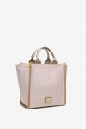 Women\'s shopper bag in pink fabric