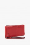 Women\'s large red leather wallet