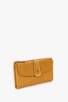 Women\'s medium amber leather wallet