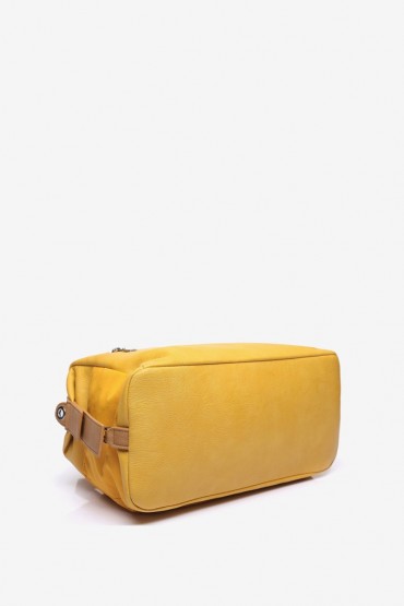 Yellow bowling bag